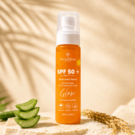 Beaubless Skincare Ultra-Light Sunscreen Spray SPF 50+ PA++++ – Hyaluronic Acid & Niacinamide – Alcohol-Free Formula, Non-Sticky Finish, Zero White Cast